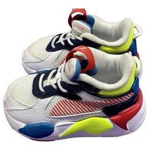 PUMA RS-Z Children Sneakers Style# 381640_05 White Blue Yellow- 4C